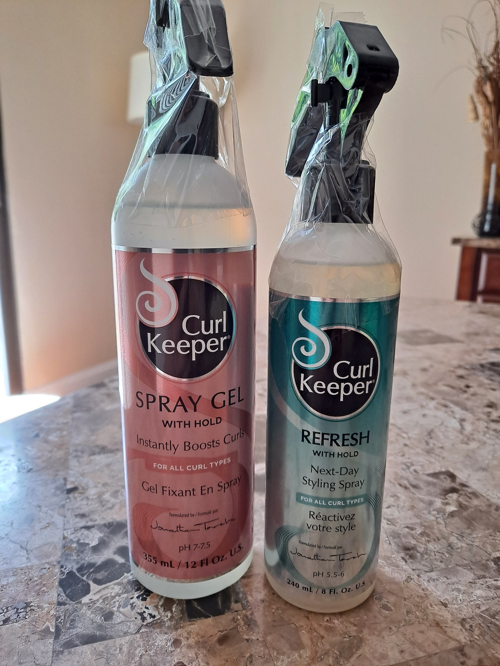 Curl Keeper Spray Gel and Refresh Next-Day Styling Spray